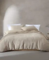 Calvin Klein Microwaffle Melange Comforter Sets In Sand