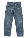 Calvin Klein Mid-rise Straight-leg Jeans In Blue