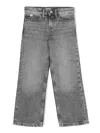 Calvin Klein Mid-rise Straight-leg Jeans In Grey