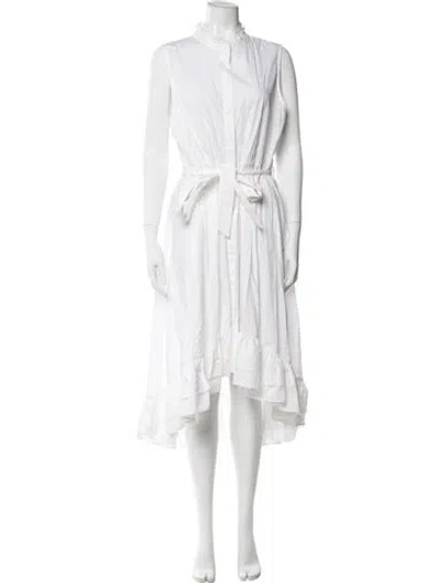 Pre-owned Calvin Klein Midi Length Dress In Neutral