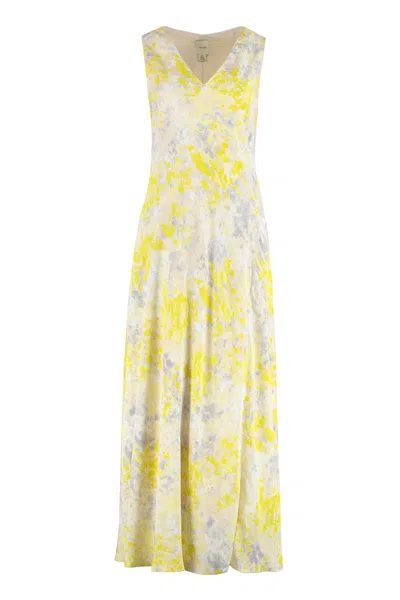 Calvin Klein Robe Longue À Imprimé In Multi