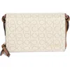 Calvin Klein Millie Monogram Crossbody Bag In Van Khk Linear