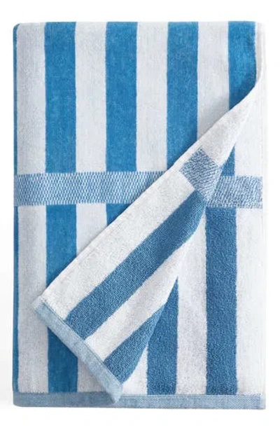 Calvin Klein Mingled Check Beach Towel In Multi