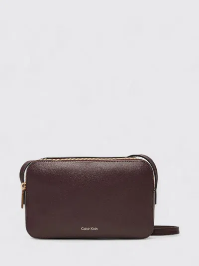 Calvin Klein Mini Bag  Woman Color Burgundy In Brown