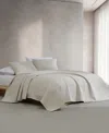 Calvin Klein Mini Channel Stitch Solid 3-pc. Quilt Set, Queen In Light Beige