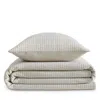 Calvin Klein Mini Channel Stitch Solid 3 Piece Quilt Set, Queen In Light Beige