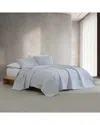 Calvin Klein Mini Channel Stitch Solid Blend Reversible Quilt Set