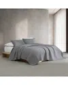 Calvin Klein Mini Channel Stitch Solid Blend Reversible Quilt Set