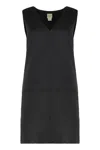 Calvin Klein Panelled Design Dress In Black