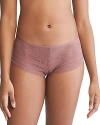 Calvin Klein Women's Sculpt Lace Hipster Underwear Qf7550 In Capri Rose