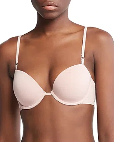 Calvin Klein Minimalist Micro Lightly Lined Demi Bra In Subdued