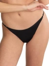 Calvin Klein Minimalist Micro Thong In Black