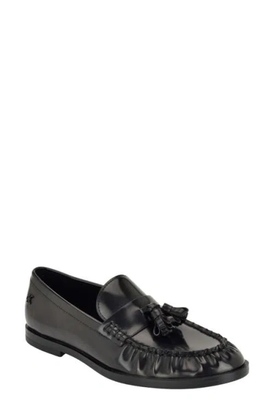Calvin Klein Mirella Faux Leather Loafer In Black