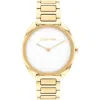 Calvin Klein Women's Gold-tone Stainless Steel Bracelet Watch 34mm