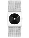 Calvin Klein Women's Pulse Silver Stainless Steel Mesh Watch 26.40mm