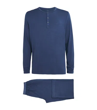 Calvin Klein Modal-blend Pyjamas In Blue