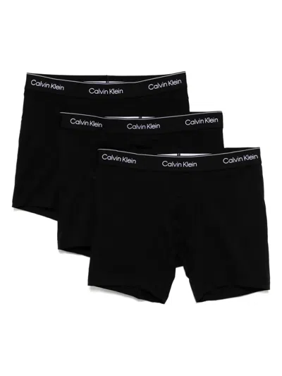 Calvin Klein Modern Boxers (set Of Three) In Black