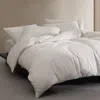Calvin Klein Modern Collection Jersey 3 Piece Duvet Cover Set, Queen In Ivory/grey