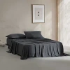 Calvin Klein Modern Collection Jersey 4 Piece Sheet Set, King In Dark Grey