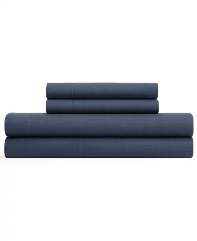 Calvin Klein Modern Comfort 144-thread Count Cotton 4-pc. Sheet Set, Full In Blue