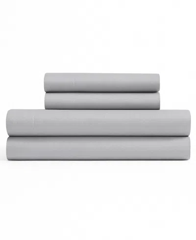 Calvin Klein Modern Comfort 144-thread Count Cotton 4-pc. Sheet Set, Full In Gray