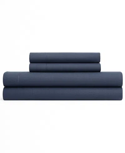 Calvin Klein Modern Comfort 144-thread Count Cotton 4-pc. Sheet Set, King In Blue