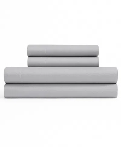 Calvin Klein Modern Comfort 144-thread Count Cotton 4-pc. Sheet Set, King In Gray