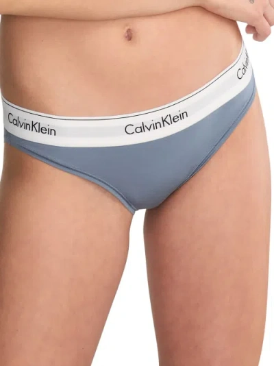 Calvin Klein Modern Cotton Bikini In Flint Stone