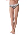 Calvin Klein Modern Cotton Bikini In Leader Stripe/grey Heather
