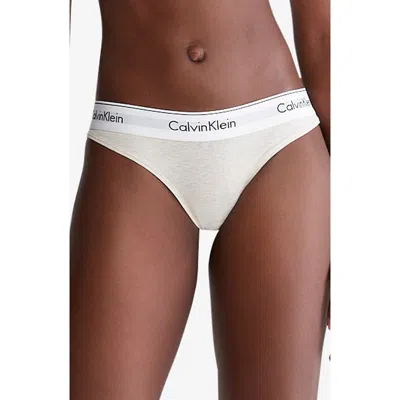 Calvin Klein Icon Cotton Modal Thong In White
