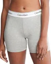 Calvin Klein Modern Stretch Cotton Blend Boxer Briefs In Gray Heather