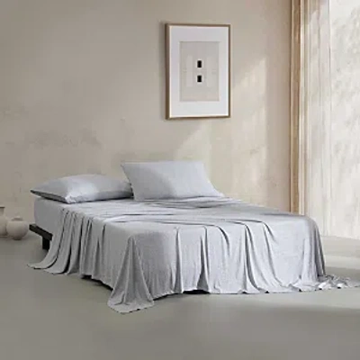 CALVIN KLEIN MODERN COTTON BLEND MELANGE JERSEY 4 PIECE SHEET SET, QUEEN