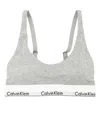 Calvin Klein Icon Cotton Modal Lightly Lined Triangle Bralette In Grey