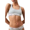 Calvin Klein Modern Cotton Collection Unlined Cotton Blend Bralette In Eco Green