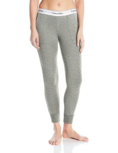 Calvin Klein Modern Cotton Jogger Pant In Grey Heather