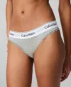 Calvin Klein Modern Cotton Logo Bikini Underwear F3787 In Gray