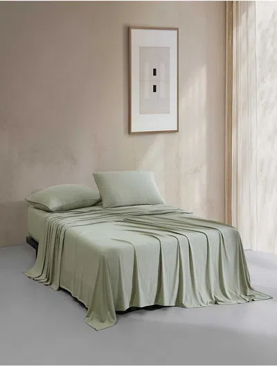 CALVIN KLEIN MODERN COTTON MELANGE JERSEY SHEET SET
