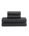 Calvin Klein Modern Cotton Melange Tencel Jersey 3-pc. Sheet Set, Twin In Gray