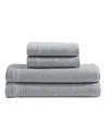 Calvin Klein Modern Cotton Melange Tencel Jersey 3-pc. Sheet Set, Twin In Gray