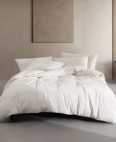 Calvin Klein Modern Cotton Melange Tencel Jersey 3 Piece Duvet Cover Set, King In Ivory,gray