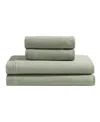 Calvin Klein Modern Cotton Melange Tencel Jersey 4-pc. Sheet Set, Queen In Lichen Green