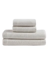 Calvin Klein Modern Cotton Melange Tencel Jersey 4-pc. Sheet Set, King In Ivory,gray