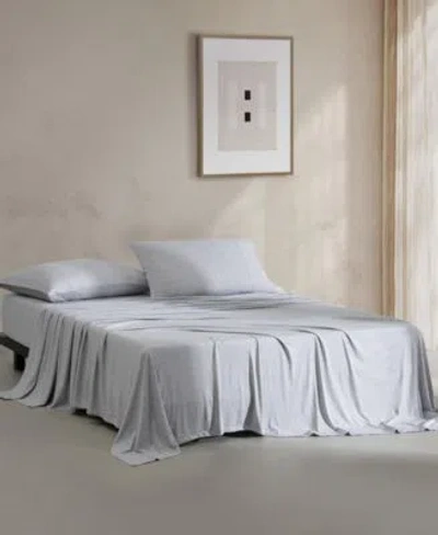 Calvin Klein Modern Cotton Melange Tencel Jersey Sheet Set In Dark Gray