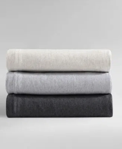 Calvin Klein Modern Cotton Melange Tencel Jersey Sheet Set In Ivory,gray