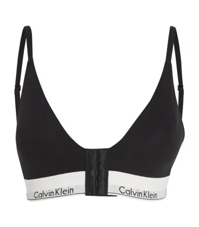 Calvin Klein Icon Cotton Modal Infinity Bond Bralette In Black