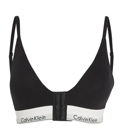 Calvin Klein Icon Cotton Modal Infinity Bond Bralette In Black