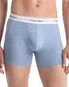 Calvin Klein Modern Cotton Stretch Boxer Brief, 3 Pack In New Navy/troposphere/grey Heather