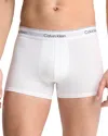 Calvin Klein Logo-detail Slim-fit Pack Of Three Stretch-cotton Trunks In White