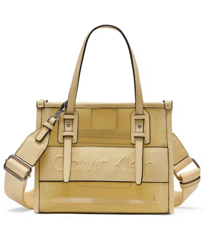 Calvin Klein Modern Essential Small Crossbody Bag In Yellow