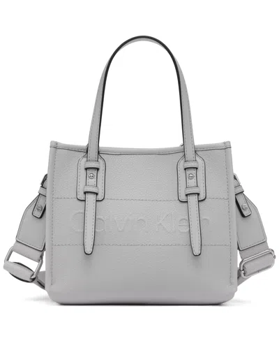 Calvin Klein Modern Essentials Large Tote Bag In Dove Gray
